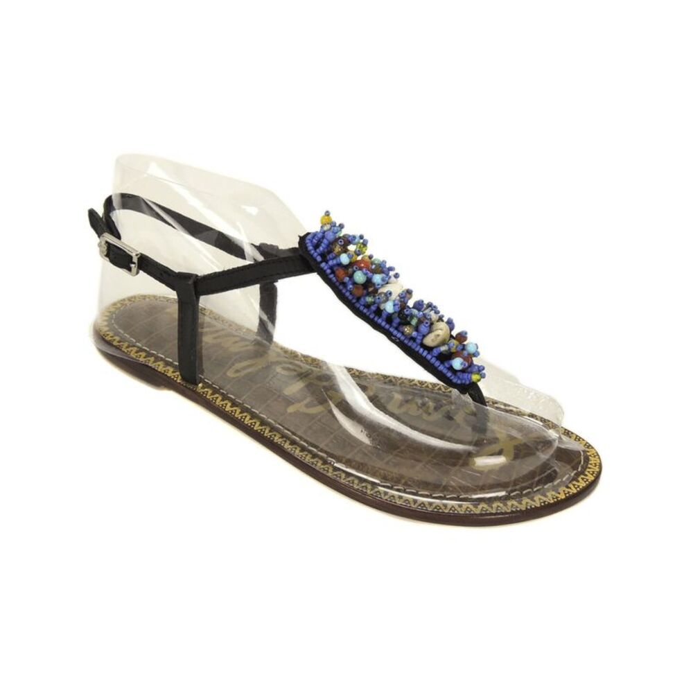 NWOB SAM EDELMAN Womens Brown Gabrielle Open Toe Leather Thong Sandals 8